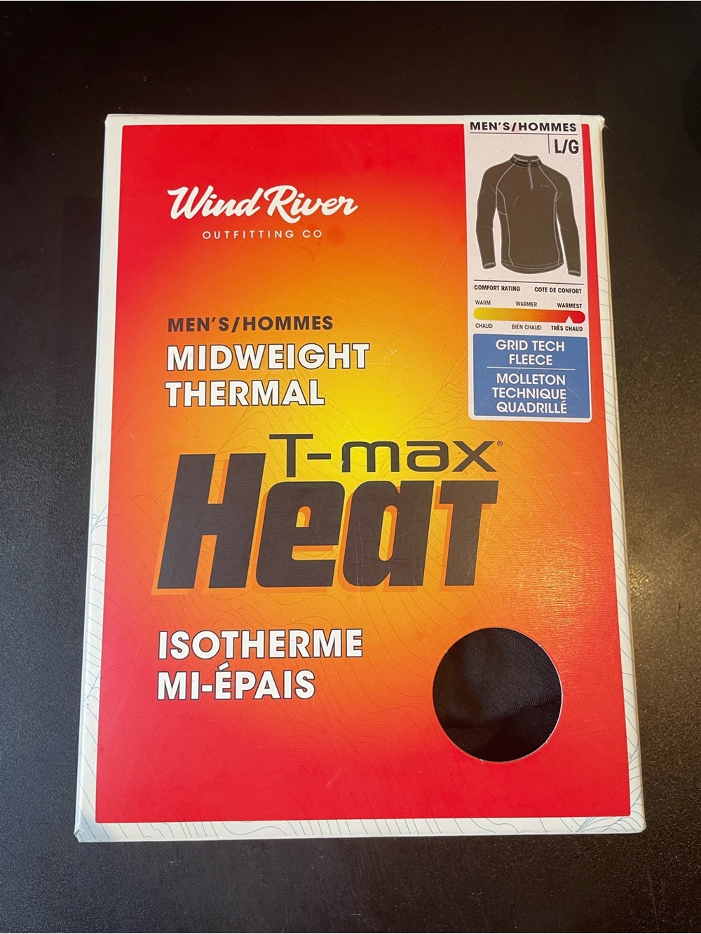 Men's Midweight Thermal T-Max Heat Long-Sleeve Jacket - Black